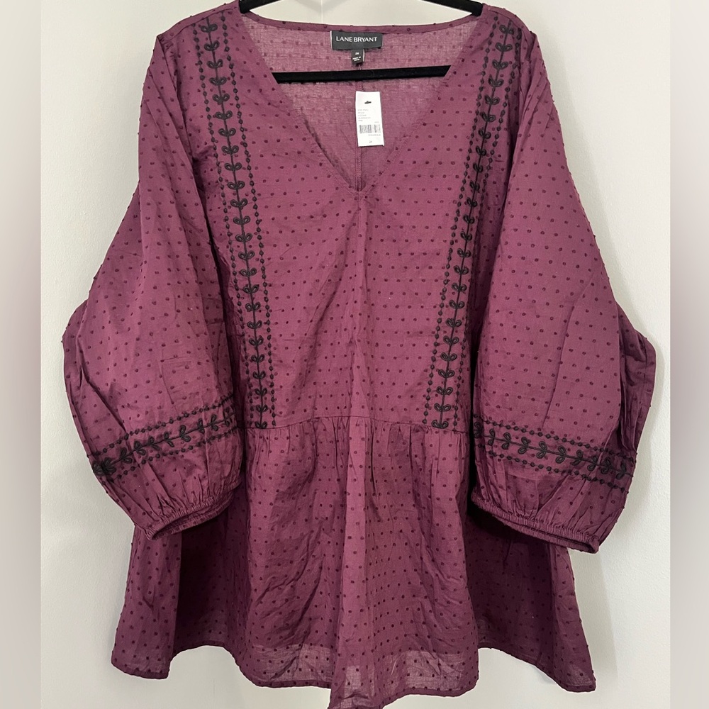 Lane Bryant Purple Women's Plus Top